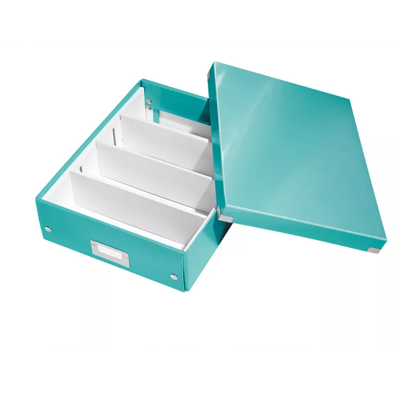 Leitz Click & Store WOW vidēja izmēra organizatora kaste, zila, kartons, 880 g