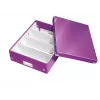 Leitz Click & Store WOW vidēja izmēra organizatora kaste, violeta, kartons, 880 g