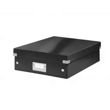 Leitz Click & Store WOW vidēja organizatora kaste, melna, kartons, 880 g