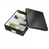 Leitz Click & Store WOW vidēja organizatora kaste, melna, kartons, 880 g