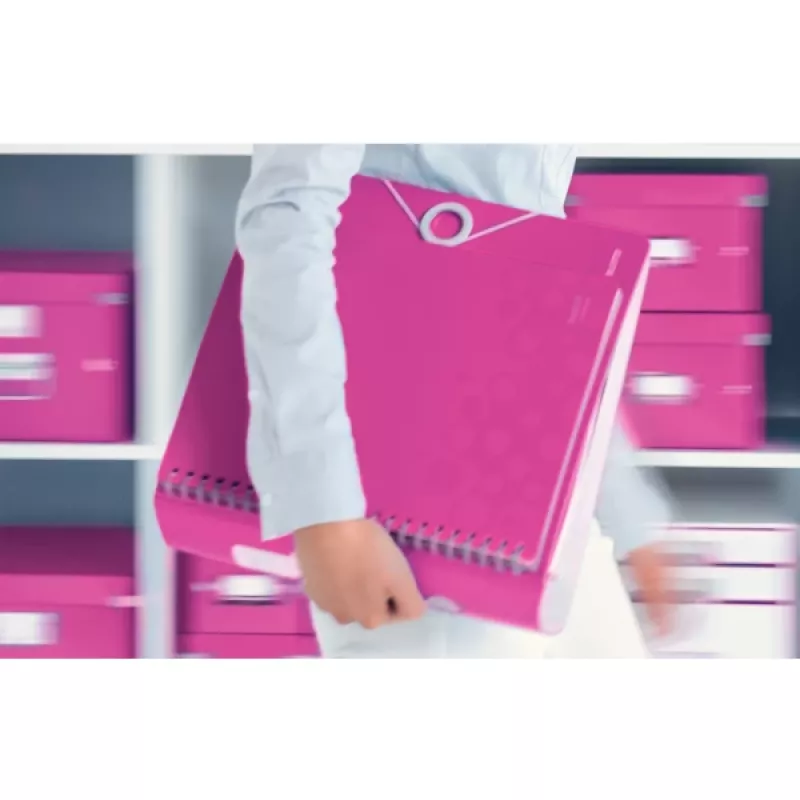 Leitz ātršuvējs Active PP WOW A4/80 mm, A4, poliputas, rozā, 500 lapas, 80 g/m², 8,2 cm