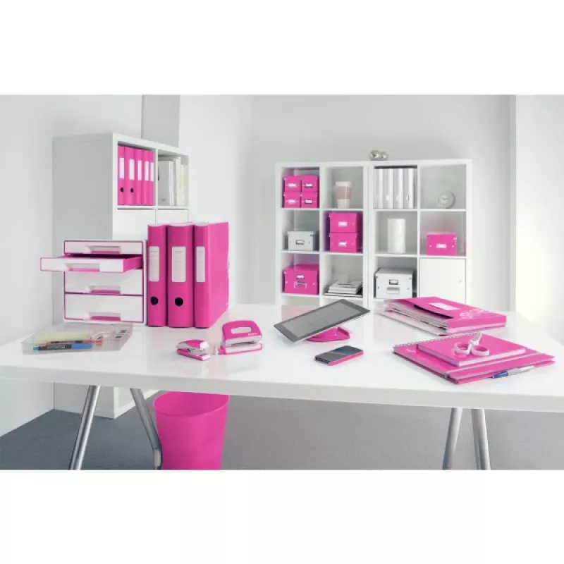 Leitz ātršuvējs Active PP WOW A4/80 mm, A4, poliputas, rozā, 500 lapas, 80 g/m², 8,2 cm