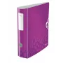 Leitz sviras ātršuvējs Active PP WOW A4/80mm, A4, poliuretāna putas, violets, 500 lapas, 80 g/m², 8.2 cm