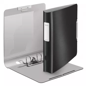 Leitz šarnīra arhīva mape 180° Active Style PP A4/60mm, A4, poliokām, melna, 350 lapām, 80 g/m², 6,5 cm