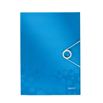 Leitz 3 atloku mape WOW PP A4, A4, polipropilēns (PP), zila, metāliska, portretorientācija, 150 loksnes, 235 mm