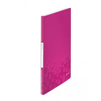 Leitz prezentācijas mape WOW PP 20 kabatas, Metāliski, Rozā, Polivinilhlorīds (PVC), 20 kabatas, A4, 231 mm, 13 mm