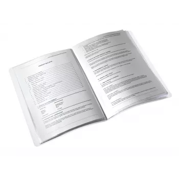 Leitz WOW PP prezentācijas grāmata ar 20 kabatām, metāliski violeta, polivinilhlorīds (PVC), 20 kabatas, A4, 231 mm, 13 mm