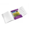Leitz dalītāju grāmata WOW PP 6 iedaļas, A4, polipropilēns (PP), metāliski violets, 200 lapas, 260 mm, 17 mm