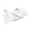 Leitz dalītāju grāmata WOW PP 6 iedaļas, A4, polipropilēns (PP), metāliski violets, 200 lapas, 260 mm, 17 mm