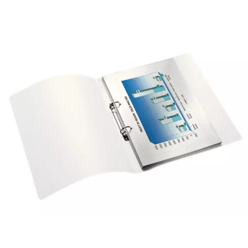 Leitz Ringbinder WOW PP A4 2RR/25mm, A4, apaļi gredzeni, polipropilēns (PP), zils, metālisks, balts, 190 loksnes
