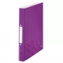 Leitz Ringbinder WOW PP A4 2RR/25mm, A4, apaļi gredzeni, polipropilēns (PP), metālisks, violets, balts, 190 loksnes
