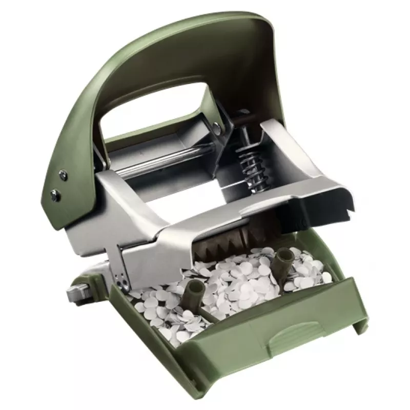 Leitz NeXXt perforators Style, 2 caurumu 30 loksnes metāla, 30 loksnes, zaļš, sudrabs, metāls, 8 cm, A6, 107 mm