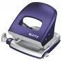 Leitz Hole Punch Style NeXXt, 2 caurumu, 30 loksnēm, metāla, 30 loksnes, zila, 8 cm, A6, 380 g, 107 x 100 x 137 mm