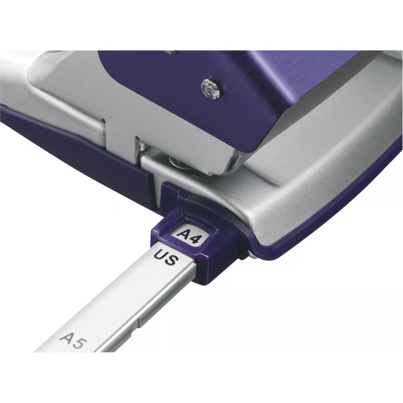 Leitz Hole Punch Style NeXXt, 2 caurumu, 30 loksnēm, metāla, 30 loksnes, zila, 8 cm, A6, 380 g, 107 x 100 x 137 mm
