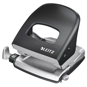 Leitz Hole Punch Style NeXXt, 2-caurumu 30 lapu metāla, 30 lapas, melns, 8 cm, A4, 380 g, 107 x 100 x 137 mm