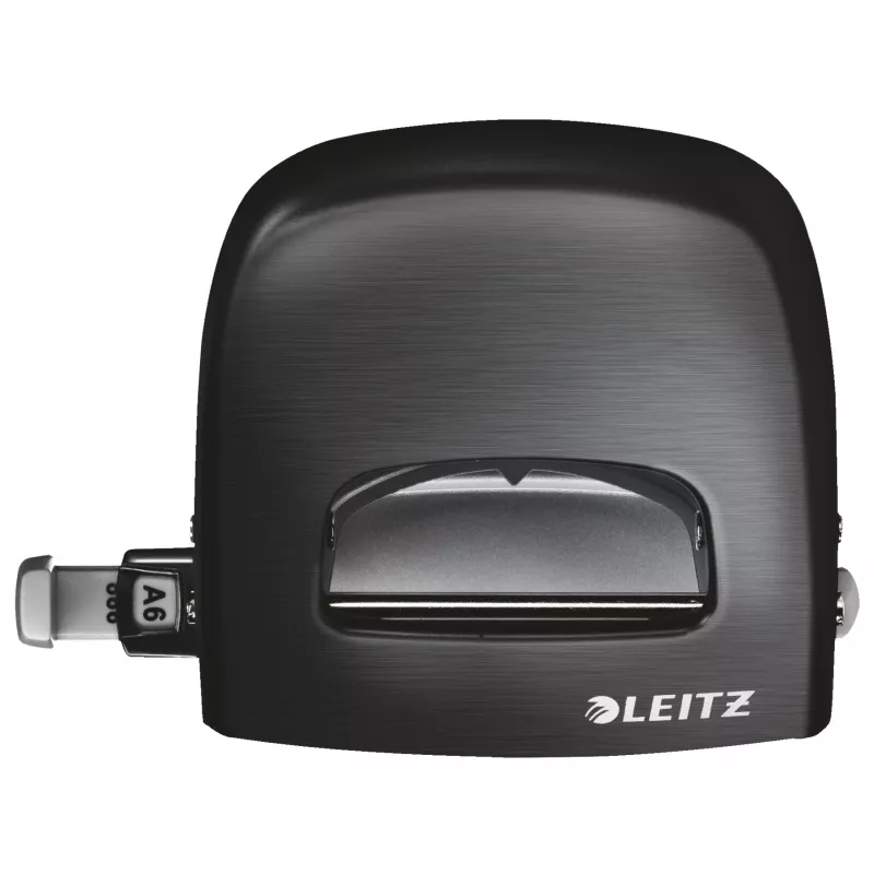 Leitz Hole Punch Style NeXXt, 2-caurumu 30 lapu metāla, 30 lapas, melns, 8 cm, A4, 380 g, 107 x 100 x 137 mm
