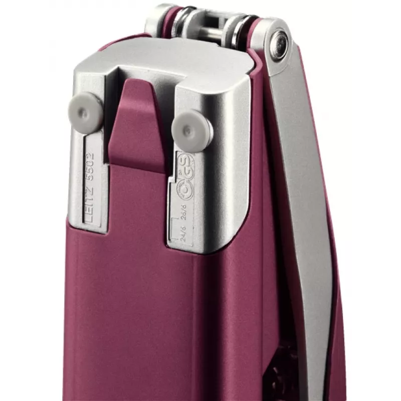 Leitz NeXXt Skavotājs Style, 30 loksnēm Metāla, 30 loksnes, Sarkans, Sudrabains, 24/6, Metāls, Plastmasa, 80 g/m², Augšējā