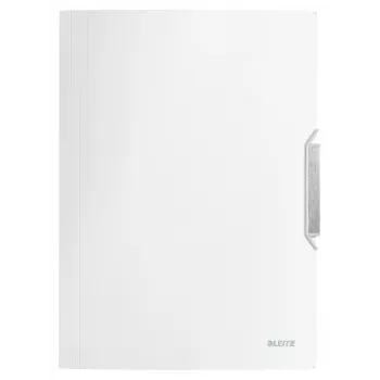 Leitz 3 atloku mape ar elastīgo aizdari, A4, polipropilēns (PP), balta, 150 loksnēm, 80 g/m², elastīgā lente