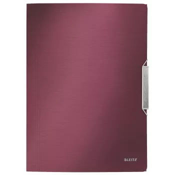Leitz 3 atloku mape, stila PP A4, A4, polipropilēns (PP), sarkana, 150 lapas, 80 g/m², elastīga lente