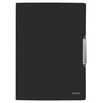 Leitz 3-Flap Folder Style PP A4, A4, Polipropilēns (PP), Melna, 150 lapas, 80 g/m², Elastīga lente