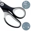 Leitz Titanium Quality šķēres 150 mm, pieaugušajiem, taisns griezums, atsevišķas, melnas, metāliskas, nerūsējošais tērauds, titāns