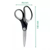 Leitz Titanium Quality šķēres 150 mm, pieaugušajiem, taisns griezums, atsevišķas, melnas, metāliskas, nerūsējošais tērauds, titāns