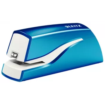 Leitz NeXXt skavotājs ar bateriju WOW 5566, 10 lapas, 1 cm, plastmasa, zils, balts, baterija, 50 mm