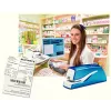 Leitz NeXXt skavotājs ar bateriju WOW 5566, 10 lapas, 1 cm, plastmasa, zils, balts, baterija, 50 mm