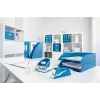Leitz NeXXt skavotājs ar bateriju WOW 5566, 10 lapas, 1 cm, plastmasa, zils, balts, baterija, 50 mm