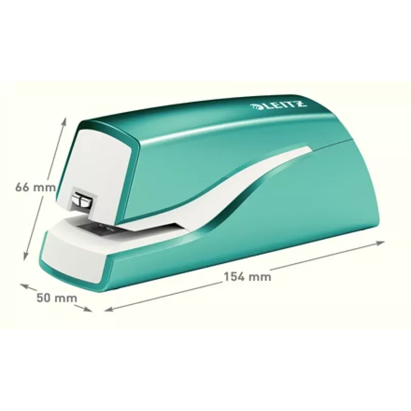 Leitz NeXXt skavotājs ar bateriju WOW 5566, 10 lapām, 1 cm, Plastmasa, Zils, Balts, Baterijas, 50 mm