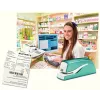 Leitz NeXXt skavotājs ar bateriju WOW 5566, 10 lapām, 1 cm, Plastmasa, Zils, Balts, Baterijas, 50 mm