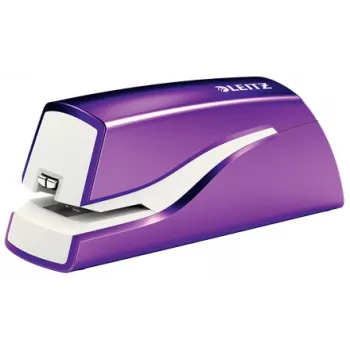 Leitz NeXXt skavotājs ar bateriju WOW 5566, 10 lapas, 1 cm, plastmasa, violets, balts, baterija, 50 mm