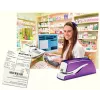 Leitz NeXXt skavotājs ar bateriju WOW 5566, 10 lapas, 1 cm, plastmasa, violets, balts, baterija, 50 mm
