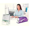Leitz NeXXt skavotājs ar bateriju WOW 5566, 10 lapas, 1 cm, plastmasa, violets, balts, baterija, 50 mm