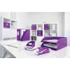 Leitz NeXXt skavotājs ar bateriju WOW 5566, 10 lapas, 1 cm, plastmasa, violets, balts, baterija, 50 mm