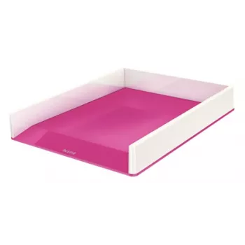 Leitz Letter Tray WOW Dual Colour, plastmasa, metālisks, rozā, A4, 267 mm, 336 mm, 49 mm