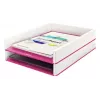 Leitz Letter Tray WOW Dual Colour, plastmasa, metālisks, rozā, A4, 267 mm, 336 mm, 49 mm