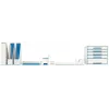 Leitz vēstuļu paliktnis WOW Dual Colour, plastmasa, zils, metālisks, A4, 267 mm, 336 mm, 49 mm