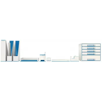 Leitz vēstuļu paliktnis WOW Dual Colour, plastmasa, zils, metālisks, A4, 267 mm, 336 mm, 49 mm