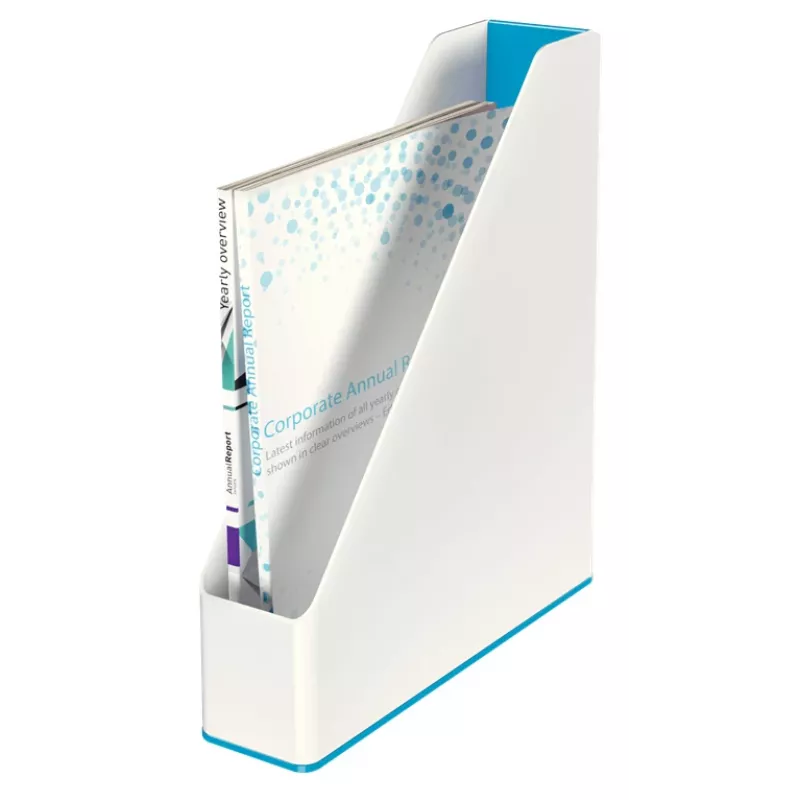 Leitz žurnālu turētājs WOW Dual Colour, zils, balts, plastmasa, A4, 272 mm, 318 mm, 430 g