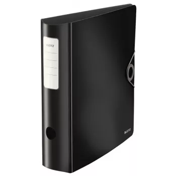 Leitz 10471095 gredzenu mape A4, melna