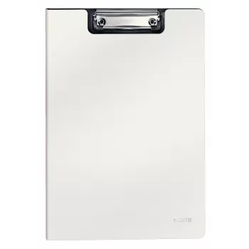 Leitz Clipfolder ar priekšējo vāku Solid, A4, Balta, 75 loksnes, Poliputāmateriāls, 229 mm, 16 mm