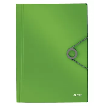 Leitz 3-Flap Folder Solid PP A4, vāciņu mape, A4, polipropilēns (PP), zaļa, 150 lapas, 80 g/m²