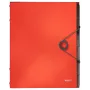 Leitz Divider Book Solid 6 cilnes, Atvāžamā mape, A4, Polipropilēns (PP), Sarkana, 200 lapas, 80 g/m²