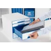 Leitz atvilktņu skapītis WOW Cube ar 4 atvilktnēm, 4 atvilktnes, Plastmasa, Zila, Balta, 1 gab., 287 mm, 270 mm