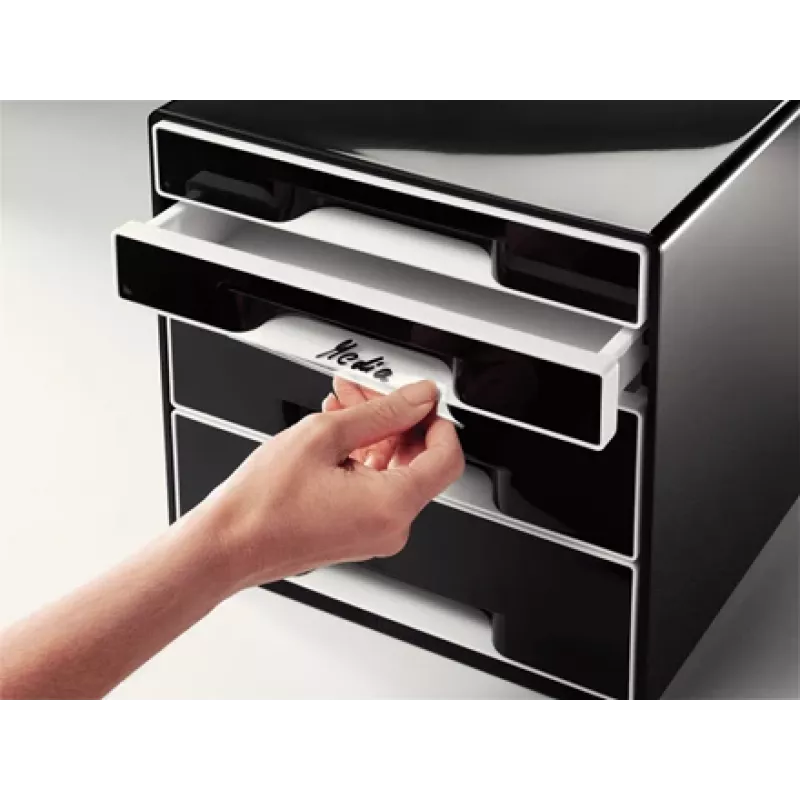 Leitz Desk Cube 4 atvilktņu, 4 atvilktnes, Plastmasa, Melns, 1 gab., 270 mm, 287 mm