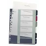 Leitz Index PC Printable 1-6 Style PP A4+, skaitļu iedalījuma rādītājs, Polipropilēns (PP), Daudzkrāsains, Portrets, A4 Maxi, 245 mm