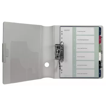 Leitz Index PC Printable 1-6 Style PP A4+, skaitļu iedalījuma rādītājs, Polipropilēns (PP), Daudzkrāsains, Portrets, A4 Maxi, 245 mm