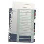 Leitz Index PC Printable 1-10 Style PP A4+, ciparu ieliktņu rādītājs, polipropilēns (PP), daudzkrāsains, portrets, A4 Maxi, 245 mm
