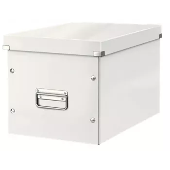 Leitz Box Click & Store WOW Cube lielā uzglabāšanas kaste, Uzglabāšanas kaste, Balta, Taisnstūrveida, Kartons, Vienkrāsaina, Iekštelpām